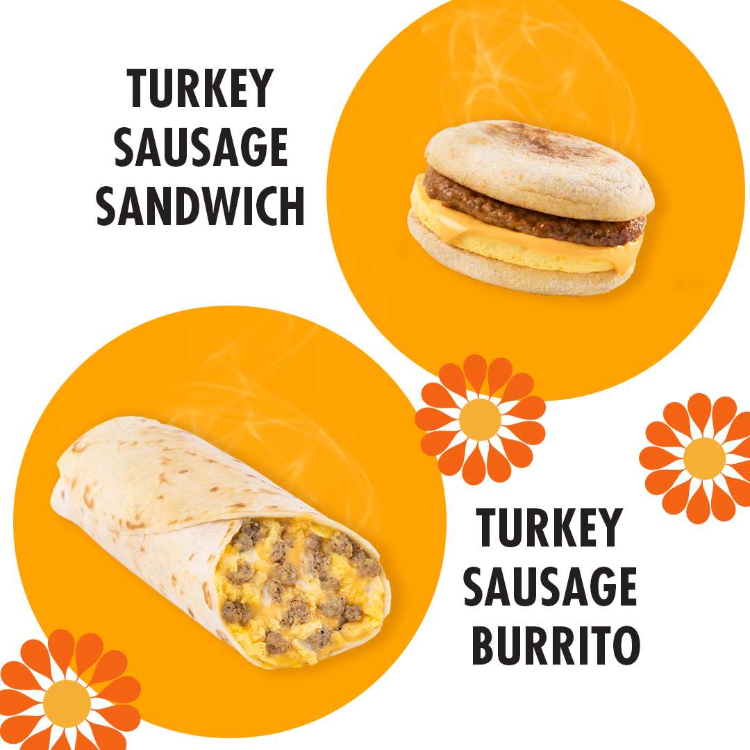 Turkey Sausage Sandwich & Burrito